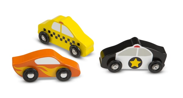 Melissa & Doug Wooden Cars Set - 9 Pieces