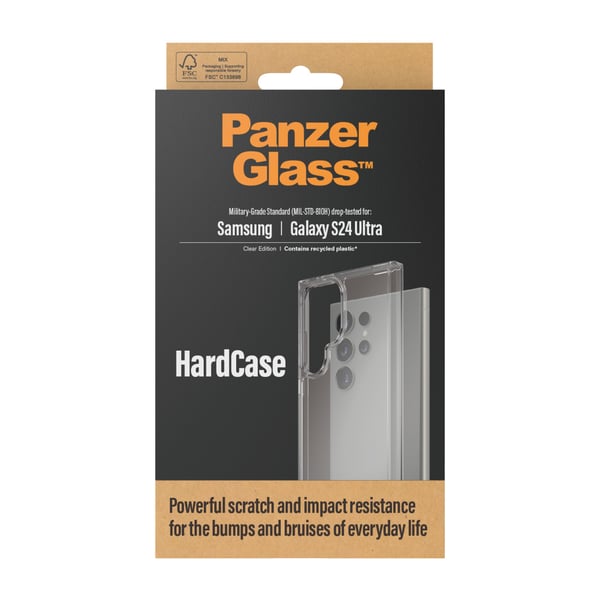 PanzerGlass ® HardCase Transparent Samsung Galaxy S24 Ultra mobiltelefonfodral Mobilskal