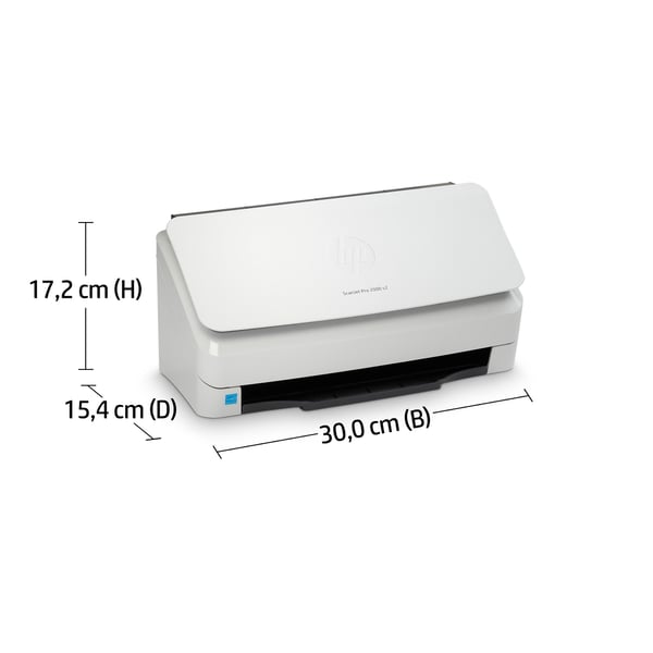 HP ScanJet Pro 2000 s2 Skanner med papir-tilførsel 600 x 600 dpi A4 Sort, Hvid