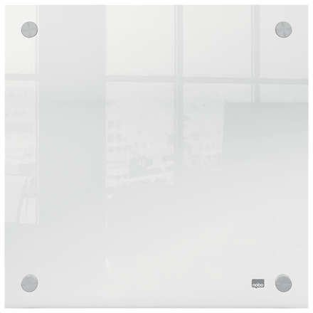 Nobo transparent akryl mini whiteboard vægmonteret 300x300mm