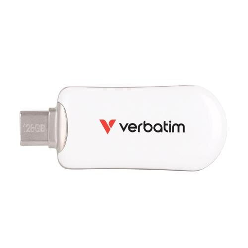 Verbatim 16105730 USB-muisti 128 GB USB Type-C 3.2 Gen 1 (3.1 Gen 1) Valkoinen
