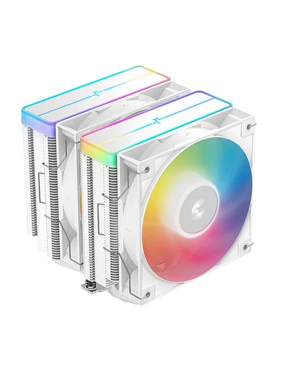 DeepCool AG620 WH ARGB V2 Kretsuppsättning, Moderkort Luftkylare 12 cm Vit 1 styck