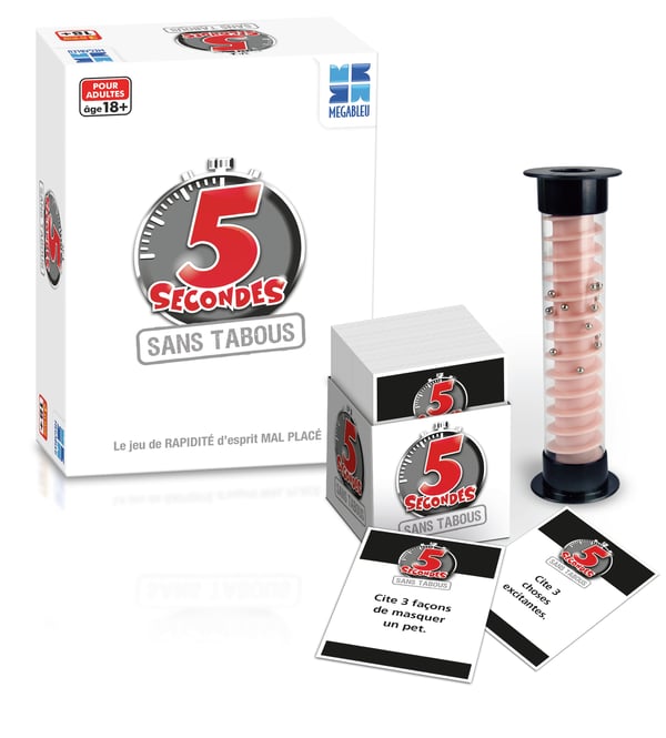 MEGABLEU 678.122 5 Secondes sans tabous Korttipeli Triviapeli