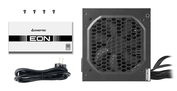 Chieftec EON ZPU-500S enhed til strømforsyning 500 W 20+4 pin ATX ATX Sort