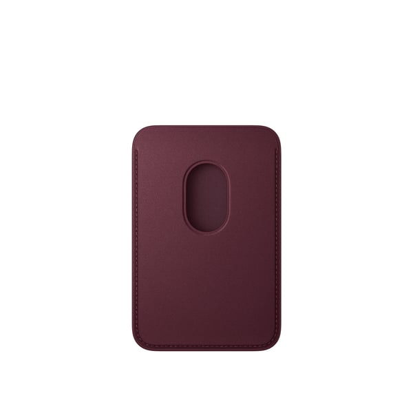 Apple FineWoven-kortholder med MagSafe til iPhone – bordeaux