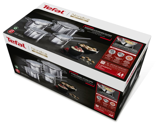 Tefal Nordica H852S8 pande- og grydesæt 4 stk