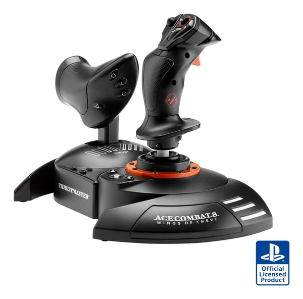 Thrustmaster T.FLIGHT HOTAS NEO ACE COMBAT 8 Wings of Theve Edition Sort, Rød USB Flightstick Digital PC, PlayStation 4, PlayStation 5