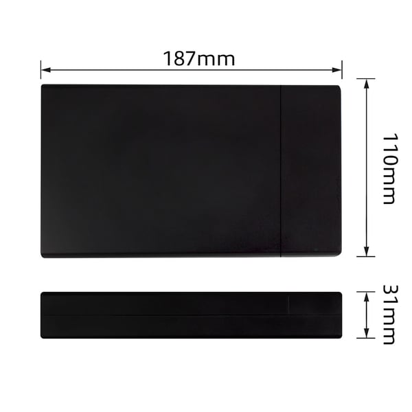 Ewent EW7056 Hölje för lagringsenheter HDD-hölje Svart 3.5"