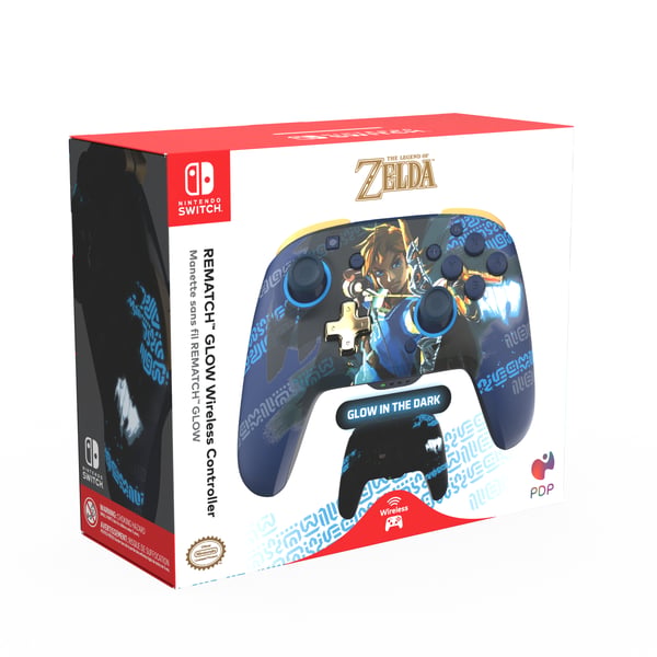 PDP REMATCH GLOW Multifärg Spelplatta Analog / Digital Nintendo Switch, Nintendo Switch OLED