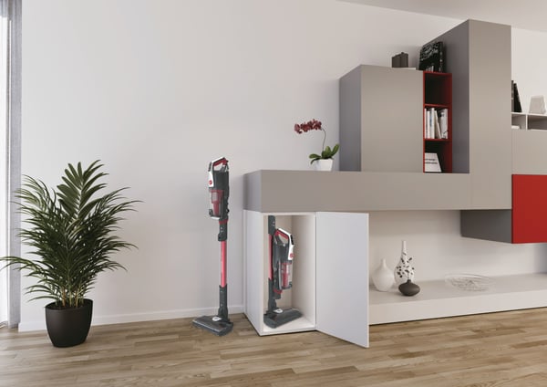 Hoover HF522STH 011 Stick vakuum Batteri Dry mikro Poseløs 0,45 L 290 W Grå, Titanium