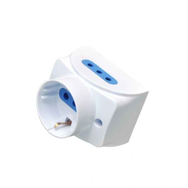 Techly IUPS-PCP-1S2I10A stikkontakt Type L Hvid