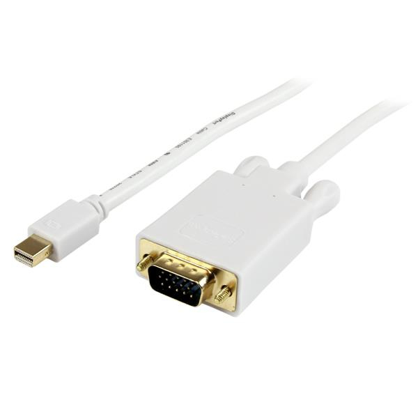 StarTech.com MDP2VGAMM6W videokabel adapter 1,83 m mini DisplayPort VGA (D-Sub) Hvid