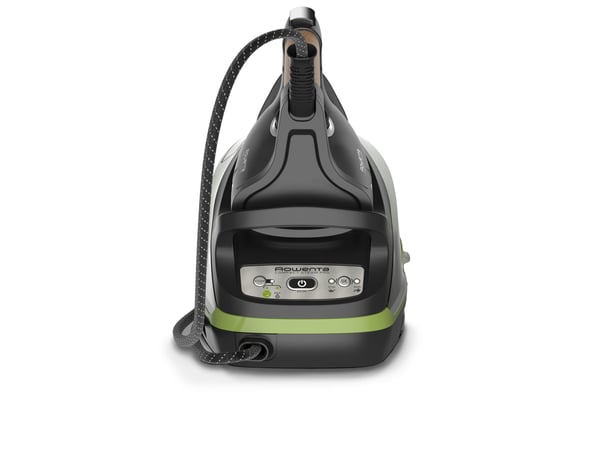 Rowenta Compact Steam DG7664F0 Dampstrygning station Dampstrygestation med tryksat damp 1,1 L Microsteam 400 HD 3De Laser-strygesål Grøn