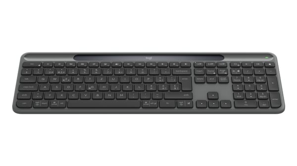 Logitech Signature Slim Solar + K980 tangentbord Universal Trådlös RF + Bluetooth QWERTZ schweizisk grafit