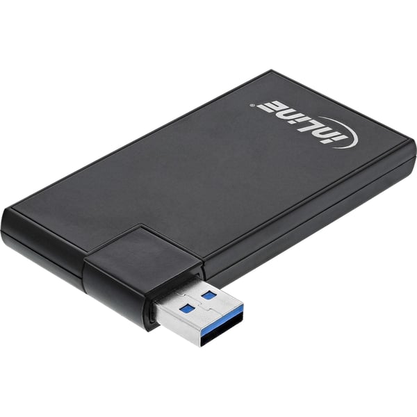 InLine 35391 gränssnittshubbar USB 3.2 Gen 1 (3.1 Gen 1) Type-A 5000 Mbit/s Svart