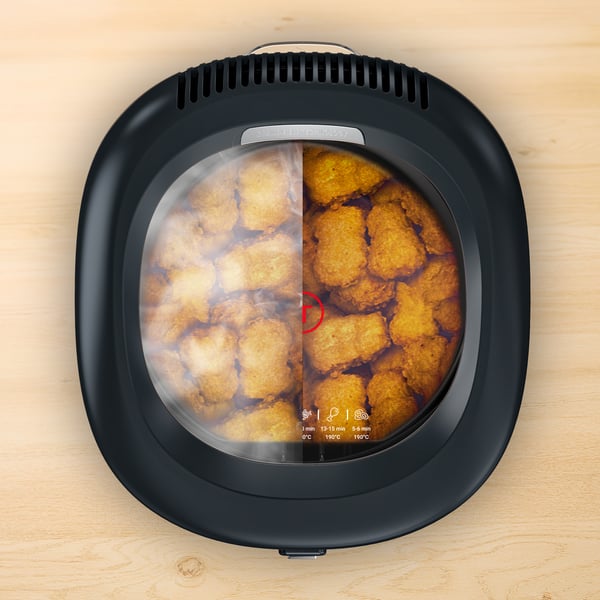Tefal Vision FF2528E0 rasvakeitin Yksi 2,1 L Erillinen 1900 W Musta
