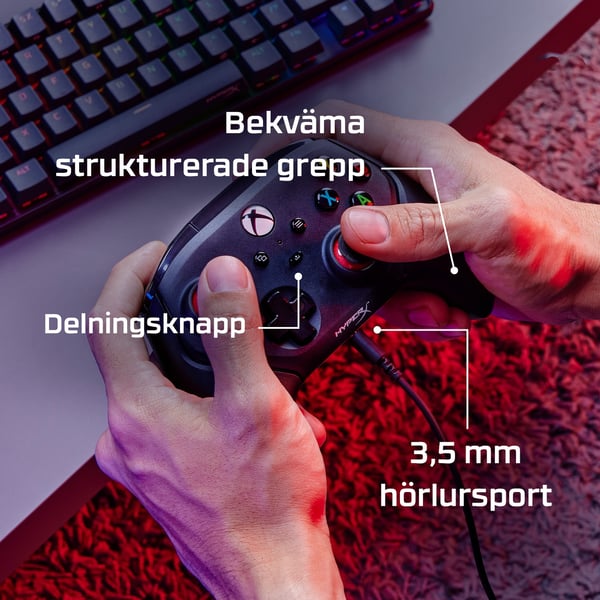 HyperX Clutch Gladiate – trådad handkontroll – Xbox
