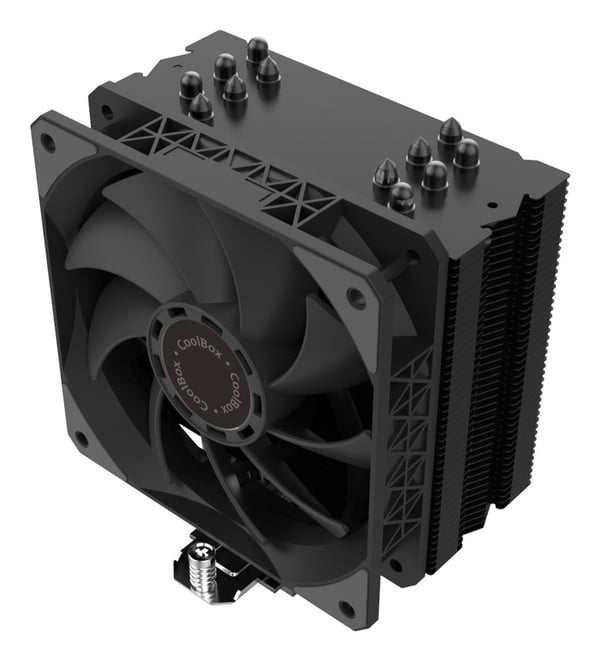 CoolBox H6 Processor Luftkylare 12 cm Svart 1 styck