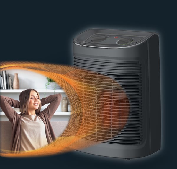 Rowenta Instant Comfort SO6511 inomhus Grå 2200 W Elektrisk värmefläkt