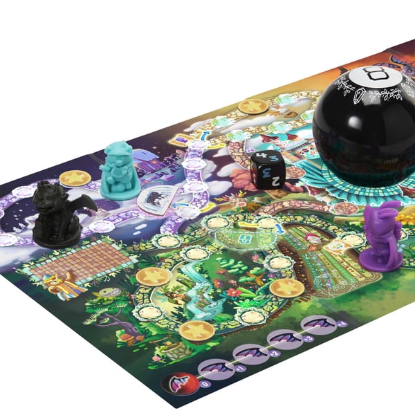Mattel Games MAGIC 8 BALL MAGICAL ENCOUNTERS BOARD GAME