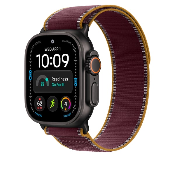 Apple Trail Loop i bordeaux, 49 mm - M/L - i farven sort titanium