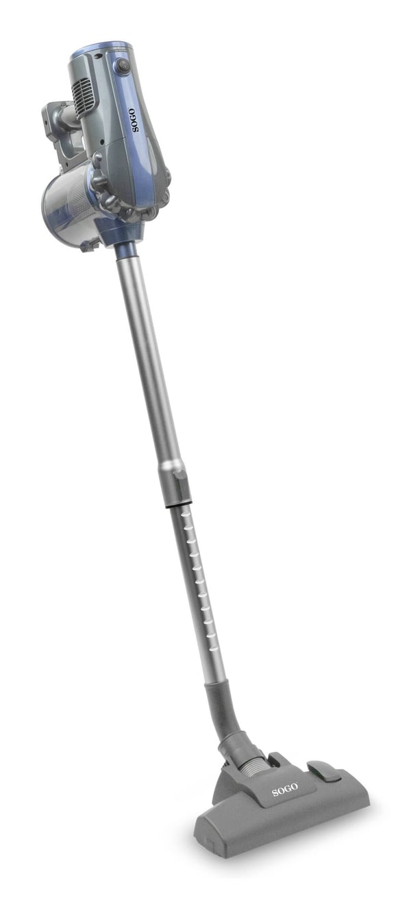 Sogo ASP-SS-16117 stav støvsuger & elektrisk kost Stick vakuum Vekselstrøm Dry HEPA Poseløs 0,5 L 600 W Blå, Grå