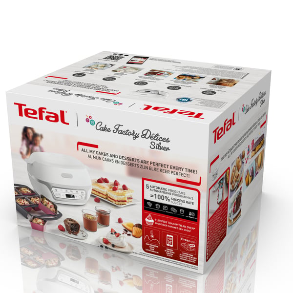 Tefal Cake Factory KD812110 cake pop-maskin 1100 W