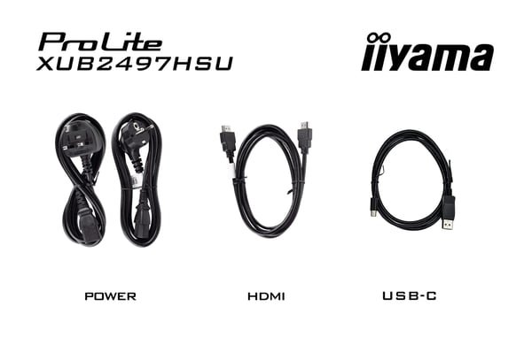 iiyama ProLite XUB2497HSN-B2 computerskærm 60,5 cm (23.8") 1920 x 1080 pixel Fuld HD LED Sort