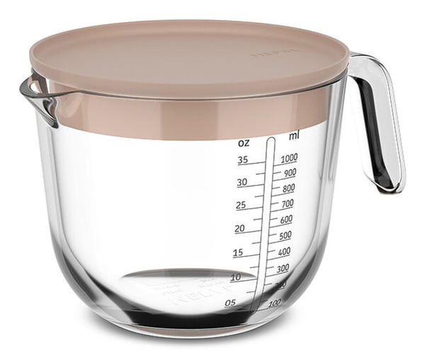Mepal 102311031500 målebæger 1 L Glas, Polypropylen (PP)