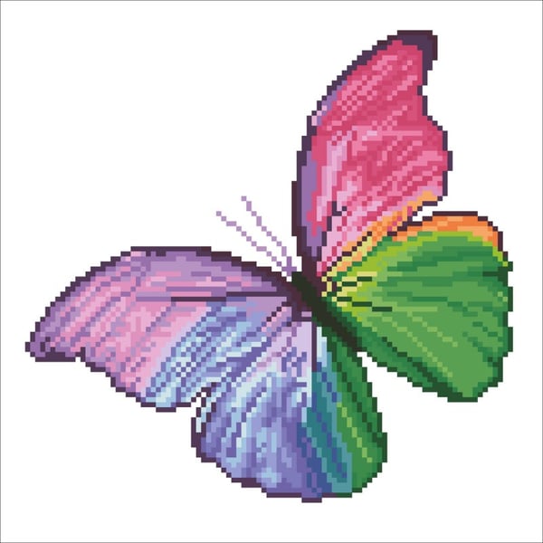 Diamond Dotz Flutter by Pink with Frame