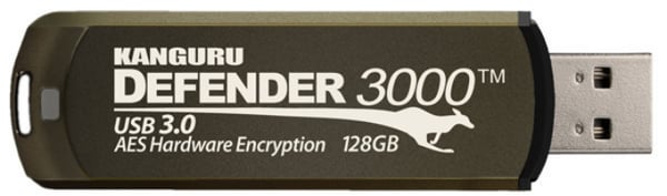 iStorage Kanguru Defender 3000 USB-muisti 32 GB USB A-tyyppi 3.2 Gen 1 (3.1 Gen 1) Ruskea