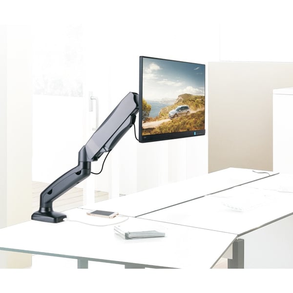 Techly ICA-LCD 514 monitorin kiinnike ja jalusta 68,6 cm (27") Vastaanotto Musta