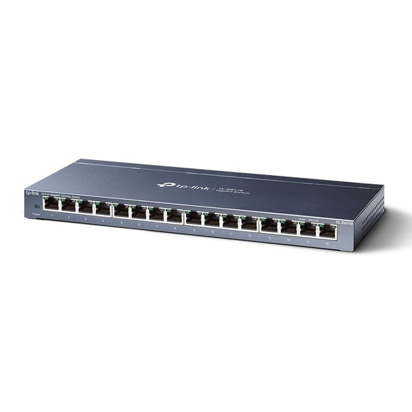TP-Link TL-SG116 Hallitsematon Gigabit Ethernet (10/100/1000) Musta