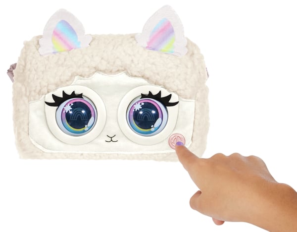 Purse Pets BAG Fluffy Llama OC GML Vit Pojke/flicka axelremsväska