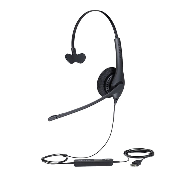 Jabra Biz 1500 Headset Kabel Huvudband Kontor/callcenter Bluetooth Svart