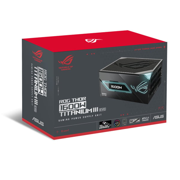 ASUS ROG -THOR-1600T3-GAMING-EVO enhed til strømforsyning 1600 W 20+4 pin ATX ATX Grå