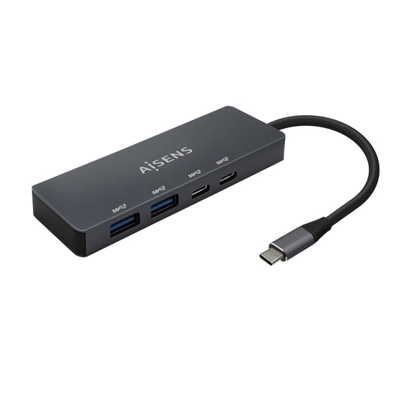 AISENS A109-0744 gränssnittshubbar USB 3.2 Gen 1 (3.1 Gen 1) Type-C 5000 Mbit/s Grå