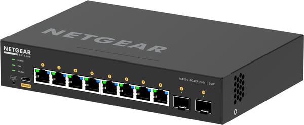 NETGEAR GSM4210PX Administreret L2/L3 Gigabit Ethernet (10/100/1000) Strøm over Ethernet (PoE) Sort