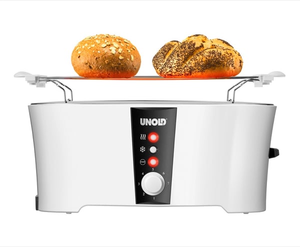 Unold Design Dual 4 viipale(i)ta 1350 W Musta, Valkoinen