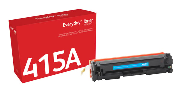 Everyday™ Cyan Toner by Xerox compatible with HP 415A (W2031A), Standard kapacitet