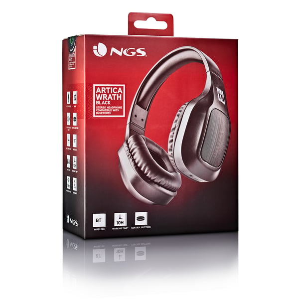 NGS ARTICA WRATH Kuulokkeet Langallinen & langaton Pääpanta Puhelut/Musiikki USB Type-C Bluetooth Musta