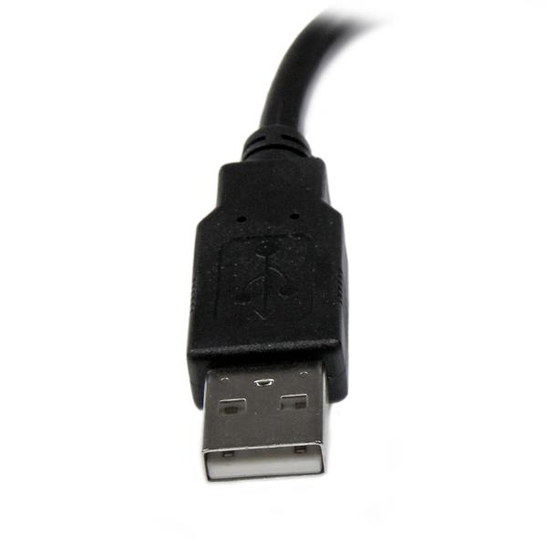 StarTech.com USBEXTAA6IN USB-kabel USB 2.0 0,152 m USB A 0,48 Gbit/sek. Sort