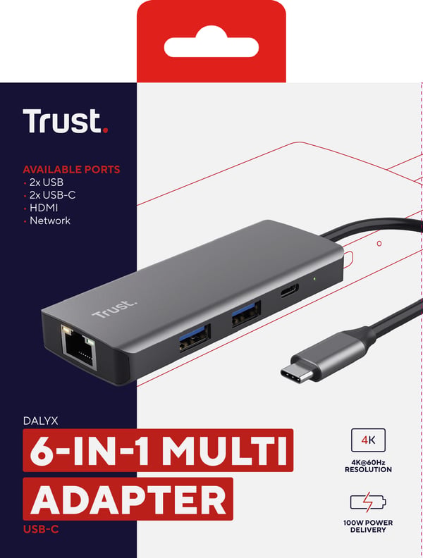 Trust Dalyx USB Type-C 1000 Mbit/s Silver