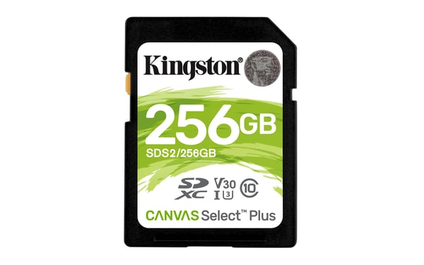 Kingston Technology Canvas Select Plus 256 GB SDXC UHS-I Luokka 10