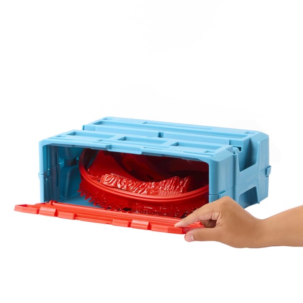 Hot Wheels Track Builder Hot Wheels-banebygningspakke med ildtema og 1 Hot Wheels-legetøjsbil