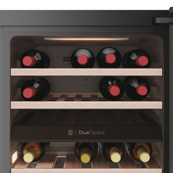 Haier Wine Bank 50 Serie 7 HWS42GDAU1 Vin køleboks Fritstående Sort 42 flaske(r)