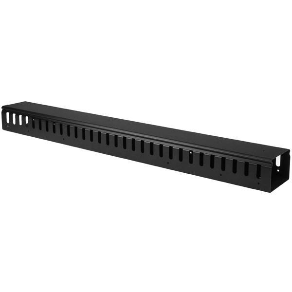 StarTech.com Vertikal kabelorganiserare med fingerkanaler - 0U - 91 cm