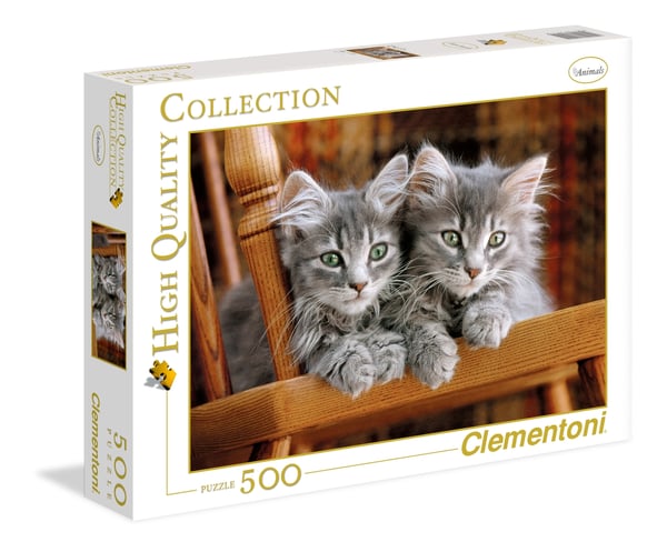 Clementoni Kittens Puslespil 500 stk Dyrelivet