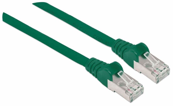 Intellinet 740968 nätverkskablar Grön 5 m Cat7 S/FTP (S-STP) Rund