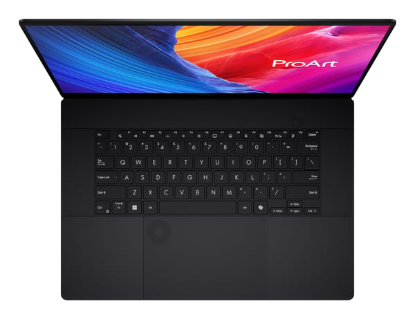 ASUS ProArt P16 H7606WX-A91BO59PP1 Copilot+ PC AMD Ryzen AI 9 HX 370 Laptop 40,6 cm (16") Berøringsskærm WQUXGA 64 GB LPDDR5x-SDRAM 2 TB SSD NVIDIA GeForce RTX 5090 Wi-Fi 7 (802.11be) Windows 11 Pro Sort